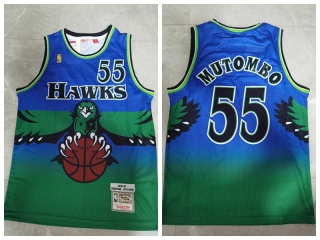 Atlanta Hawks #55 Dikembe Mutombo 1996-97 Reload 2.0 Jersey Blue