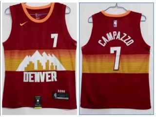 Nike Denver Nuggets #7 Facundo Campazzo 2021 City Jersey Red