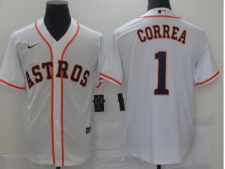 Nike Houston Astros #1 Carlos Correa Cool Base Jerseys White