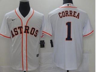 Nike Houston Astros #1 Carlos Correa Cool Base Jerseys White 