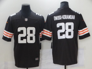 Cleveland Browns #28 Jeremiah Owusu-Koramoah Vapor Limited Jersey Brown