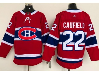 Adidas Montreal Canadiens #22 Cole Caufield Hockey Jersey Red