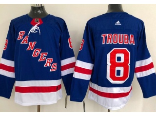 Adidas New York Rangers #8 Jacob Trouba Hockey Jersey Blue