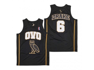 #6 Drake Toronto Skin Basketball Jersey Black