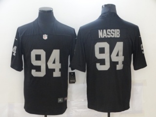 Las Vegas Raiders #94 Carl Nassib Vapor Limited Jersey Black