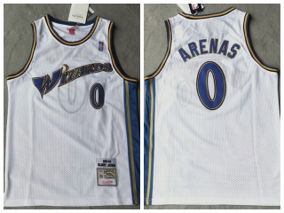 Washington Wizards #0 Gilbert Arenas 2003-04 Throwback Jersey White