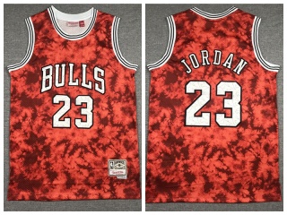 Chicago Bulls #23 Michael Jordan Galaxy Jersey Red