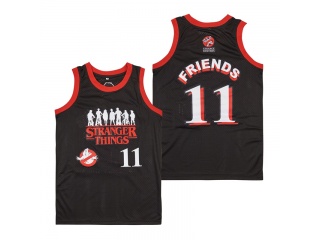 Stranger Things Busters #11 Friends Jersey Black