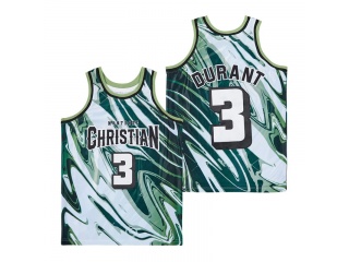 Kevin Durant #3 Montrose Christian High School Jersey Green