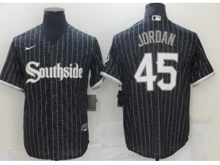 Nike Chicago White Sox #45 Michael Jordan Southside 2021 City Cool Base Jerseys Black