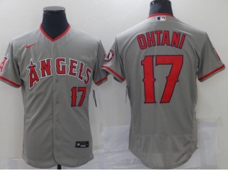 Nike Los Angeles Angels #17 Shohei Ohtani Flexbase Jersey Gray