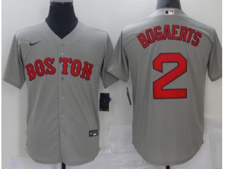 Nike Boston Red Sox #2 Xander Bogaerts Cool Base Jersey Grey