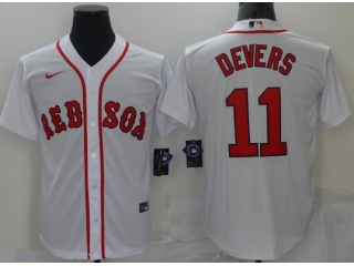 Nike Boston Red Sox #11 Rafael Devers Cool Base Jersey White