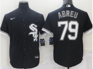 Nike Chicago White Sox #79 Jose Abreu Cool Base Jerseys Black