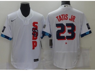 San Diego Padres #23 Fernando Tatis Jr.2021 All Star Jersey White