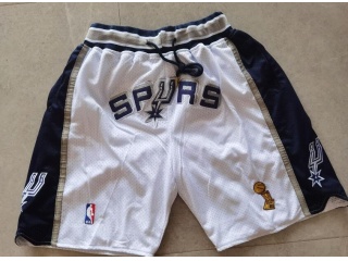 San Antonio Spurs Just Don Shorts White