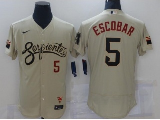 Nike San Diego Padres #5 Eduardo Escobar City Jersey Tan
