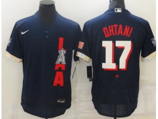 Nike Los Angeles Angels #17 Shohei Ohtani 2021 All Satr Jersey Blue