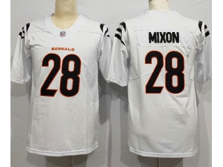 Cincinnati Bengals #28 Joe Mixon 2021 Vapor Limited Jersey White