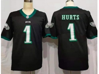 Philadelphia Eagles #1 Jalen Hurts Limited Jersey Black