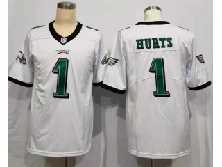 Philadelphia Eagles #1 Jalen Hurts Limited Jersey White