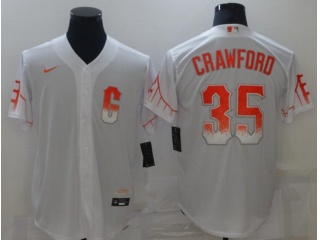Nike San Francisco Giants #35 Brandon Crawford City Cool BaseJersey White