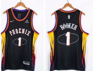 Nike Phoenix Suns #1 Devin Booker 75th Jersey Black