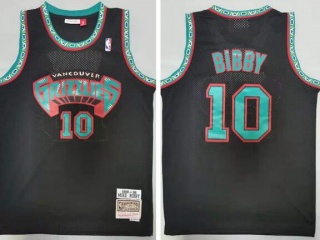 Memphis Grizzlies #10 Mike Bibby Throwback Jersey Black