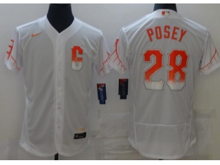 Nike San Francisco Giants #28 Buster Posey City Flexbase Jersey White