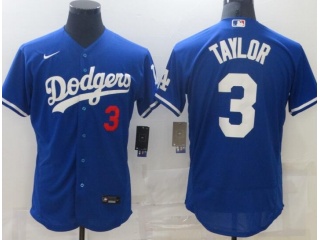 Nike Los Angeles Dodgers #3 Chris Taylor Flexbase Jersey Blue