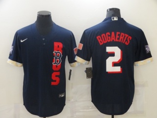 Nike Boston Red Sox #2 Xander Bogaerts 2021 All Star Cool Base Jersey Blue 