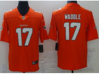 Miami Dolphins #17 Jaylen Waddle Vapor Limited Jersey Orange