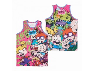 Rug Rats RugRats Reptar Basketball Jersey Pink