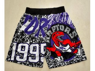 Toronto Raptors Big Face Mitchell&Ness Big Face Shorts Black