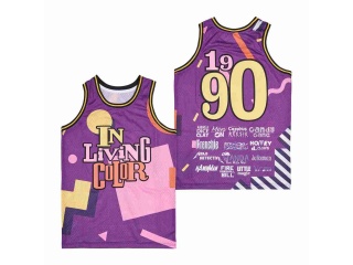 90'S in Living Color Wayans Basketball Jersey Purple
