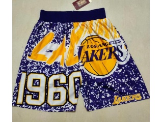 Los Angeles Lakers Big Face Mitchell&Ness Shorts Purple