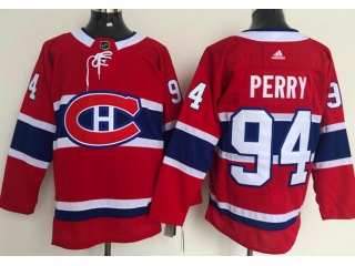 Adidas Montreal Canadiens #94 Corey Perry Hockey Jersey Red