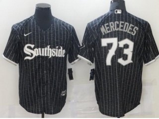 Nike Chicago White Sox #73 Yermin Mercedes Southside 2021 City Cool Base Jerseys Black