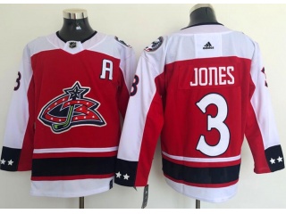 Adidas Columbus Blue Jackets #3 Seth Jones Retro Hockey Jersey Red