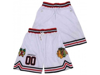 Chicago Blackhawks #00 Clark Griswold Basketball Short White