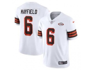 Cleveland Browns #6 Baker Mayfield 1946 Limited Jersey White
