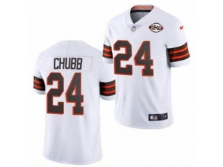 Cleveland Browns #24 Nick Chubb 1946 Limited Jersey White 