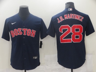 Nike Boston Red Sox #28 J.D. Martinez Cool Base Jersey Blue