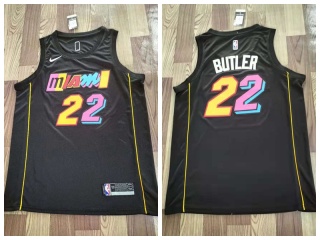 Miami Heat #22 Jimmy Butler 2021-2022 City Jersey Black