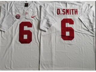 Alabama Crimson Tide #6 Devonta Smith Limited Jersey White