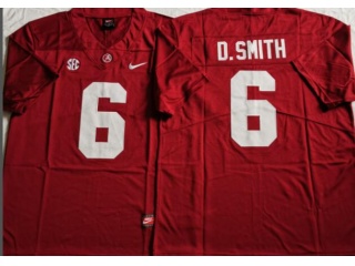 Alabama Crimson Tide #6 Devonta Smith Limited Jersey Red