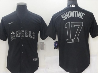 Nike Los Angeles Angels #17 Showtime Player Weekend Jersey Black