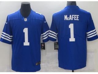 Indianapolis Colts #1 Pat McAfee 2021 Vapor Limited Jerseys Blue