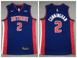 Nike Detroit Pistons #2 Cade Cunningham Jersey Blue