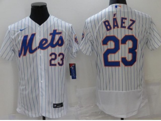 Nike New York Mets #23 Javier Baez Flexbase Jersey White
